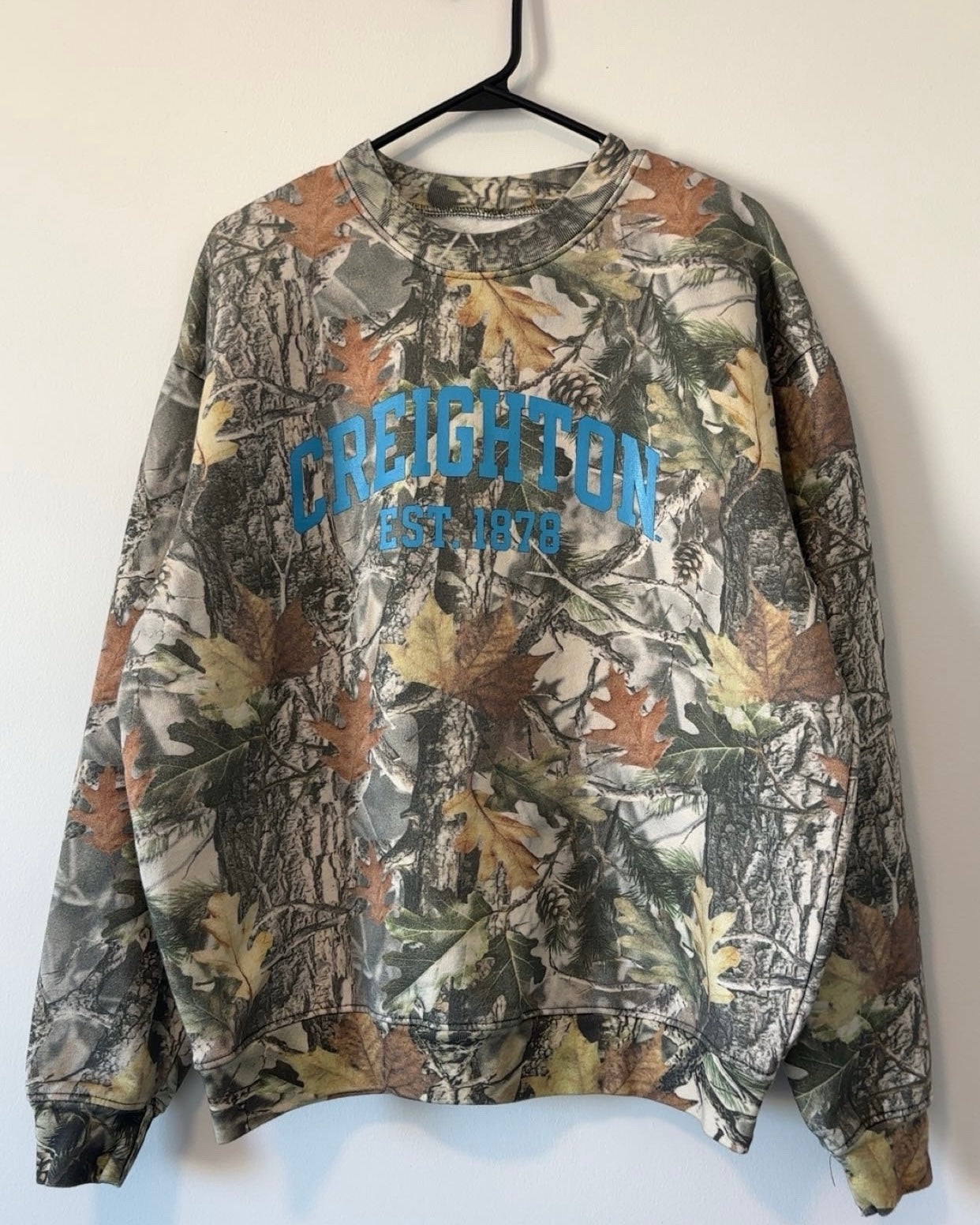 Creighton University Camo Crewneck