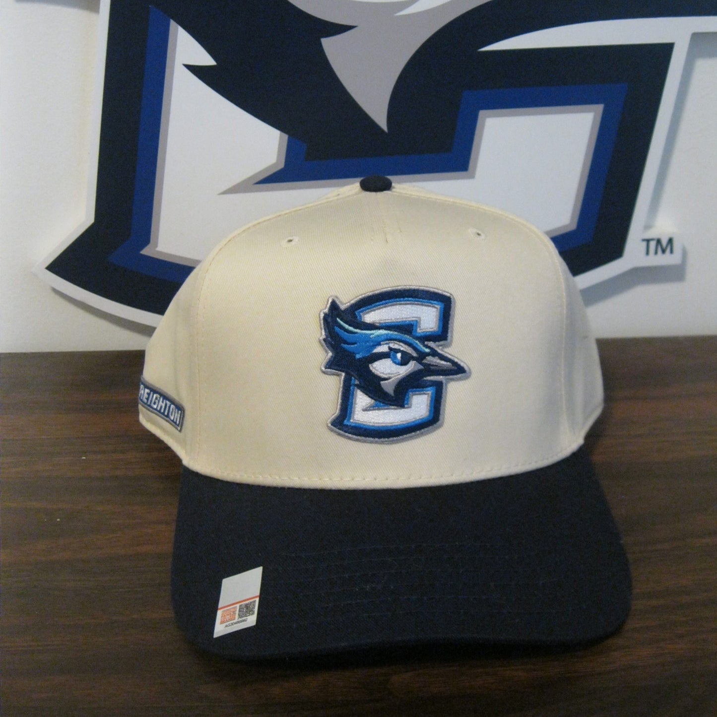 Creighton University Cream Two-Tone Hat