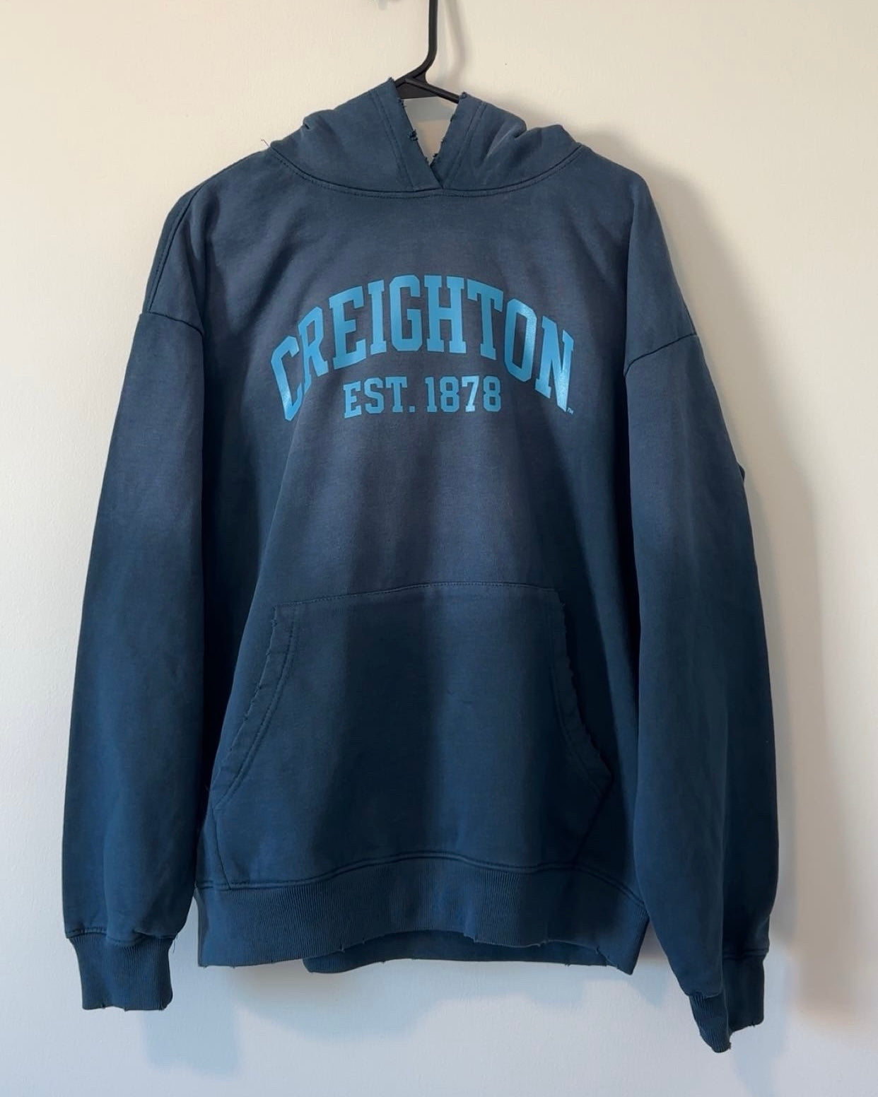 Creighton University Blue Wash Hoodie