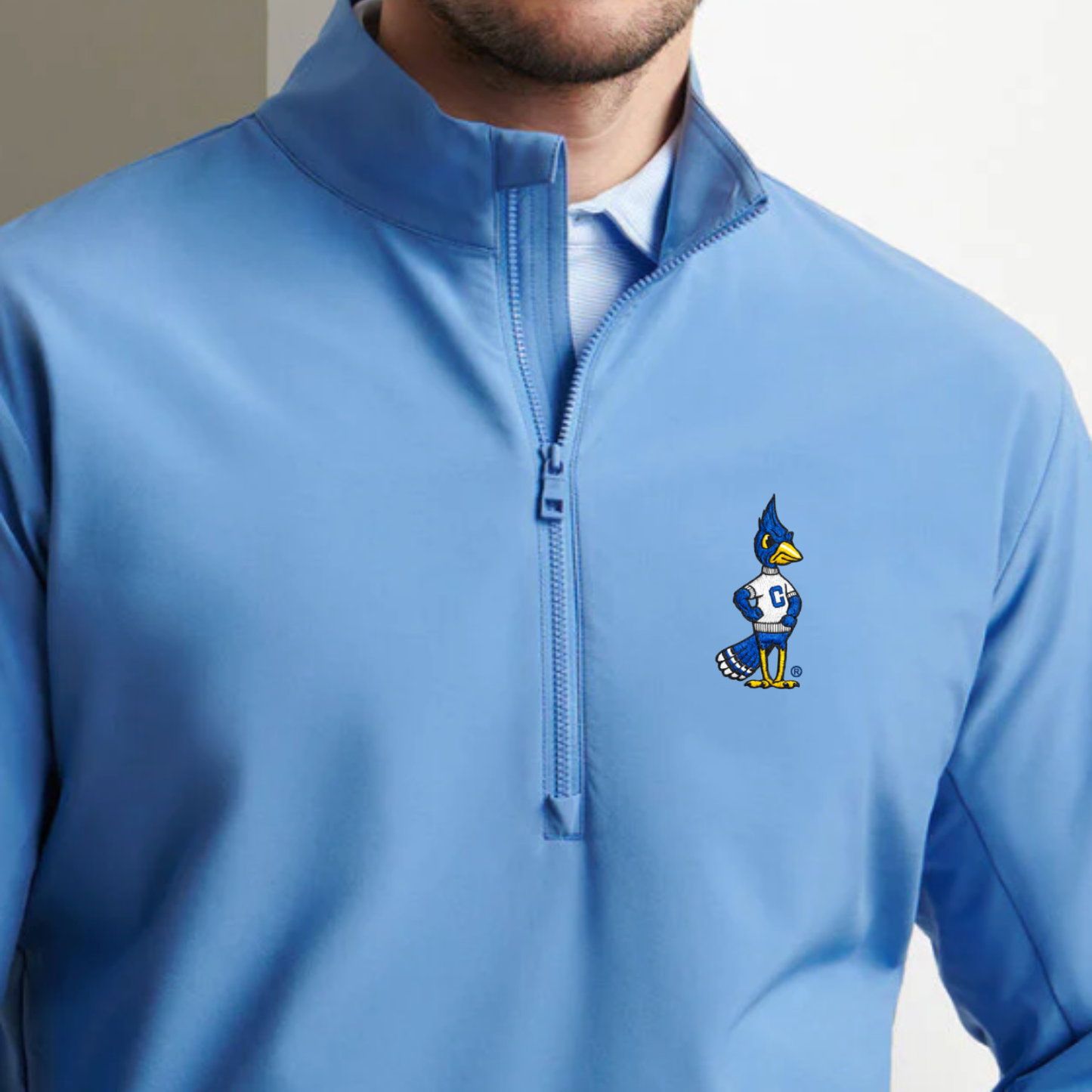 Peter Millar Dunes Half-Zip - Creighton University Billy