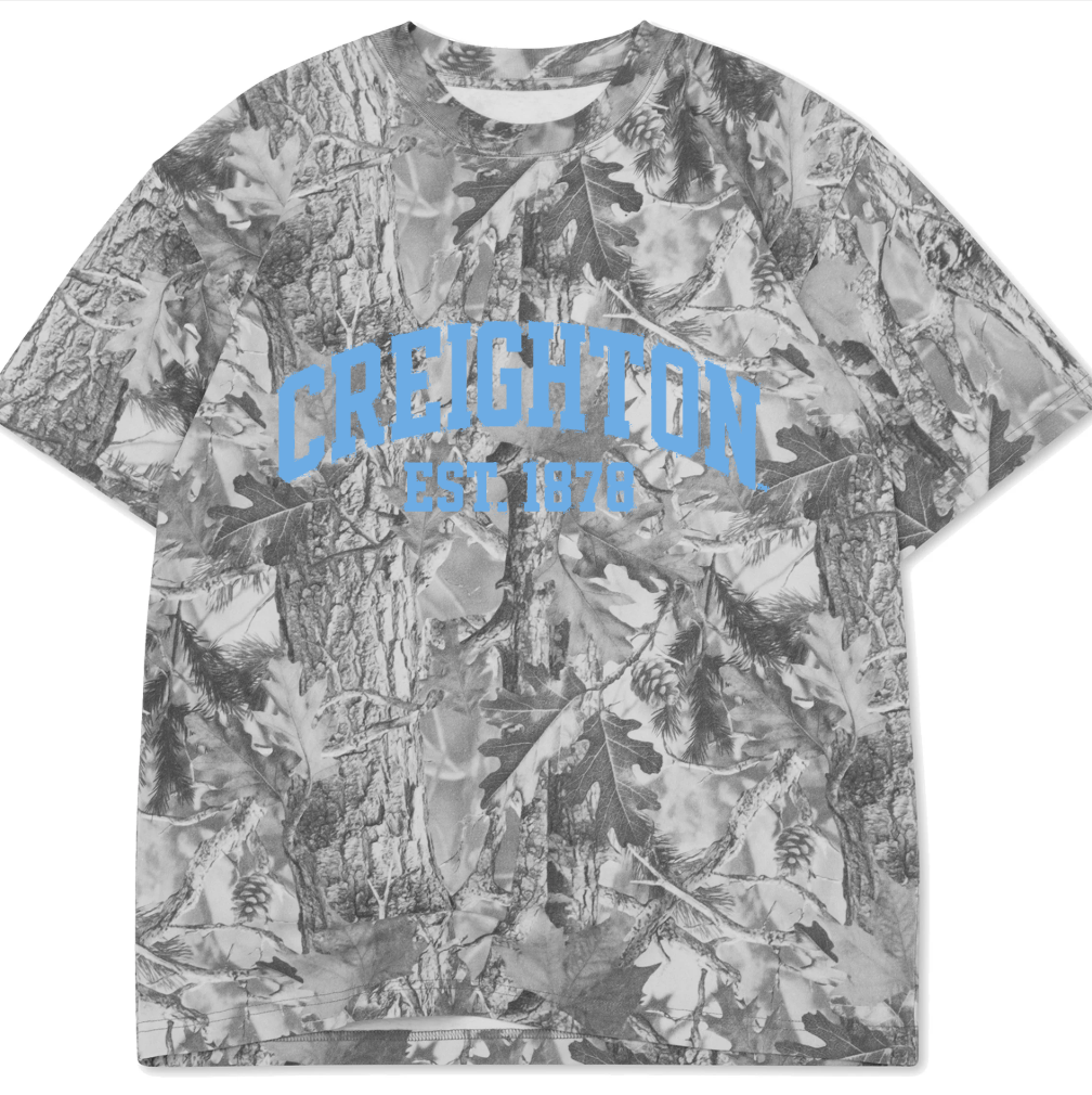 Creighton University Grey Camo Shirt